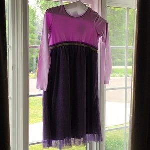 Purple sparkly dress Hanna Andersson size 150